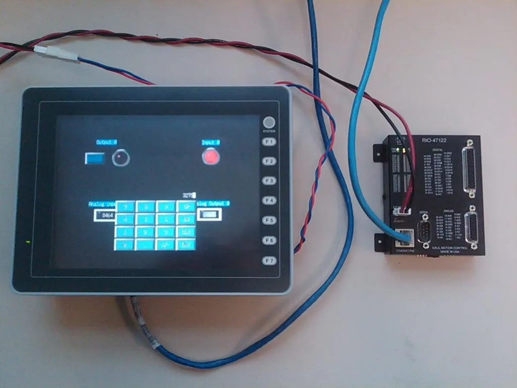 Illustration for Connecting an RIO to Fuji HMI via Modbus TCP