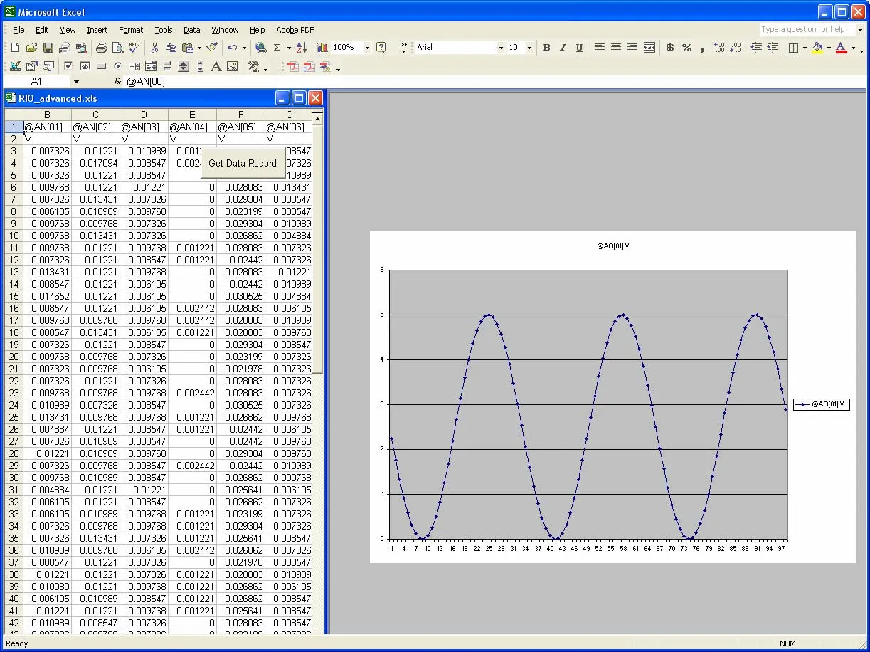 Illustration for Data Acquisition Using Galil Controllers