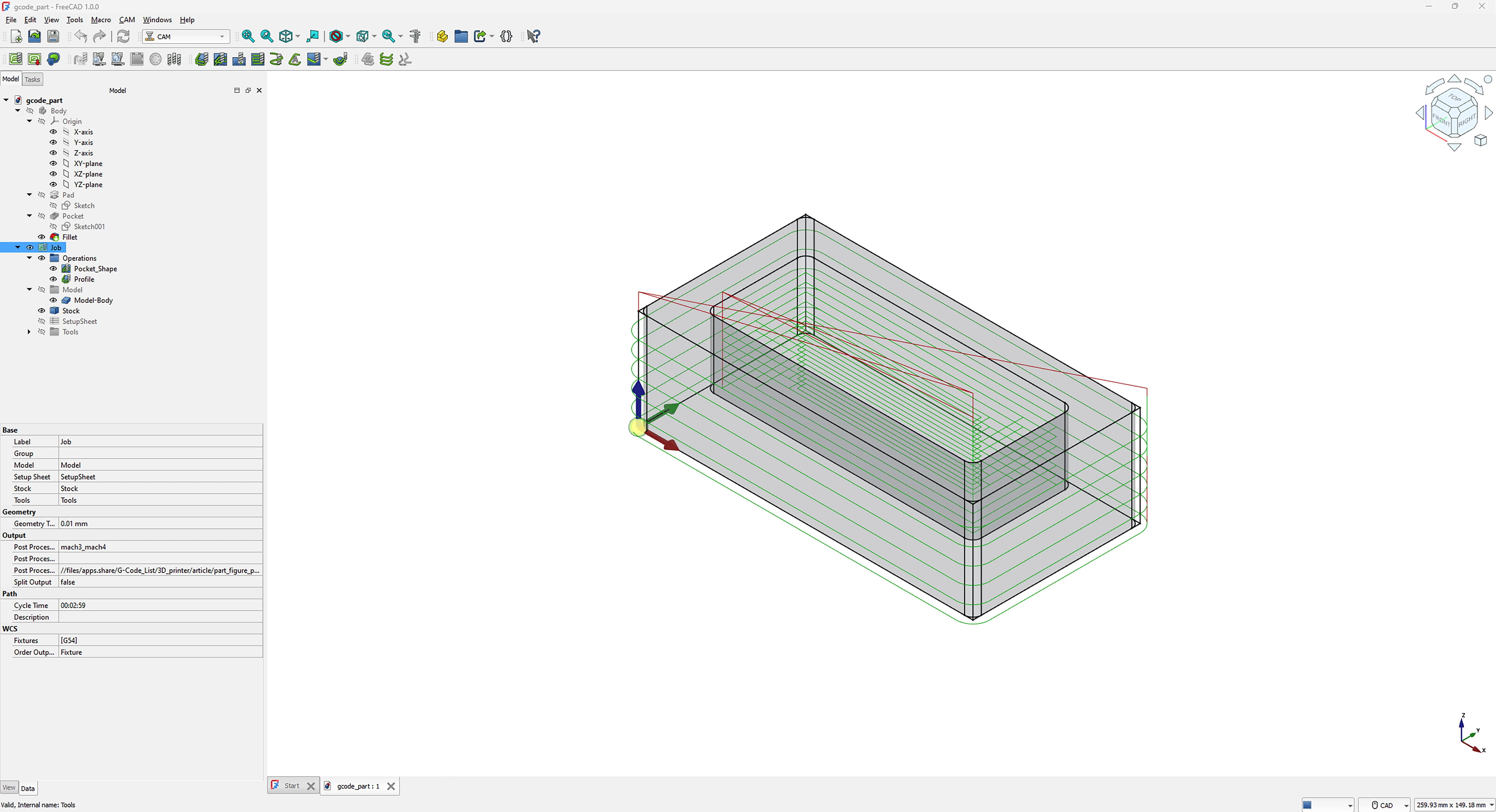 FreeCAD Drip Tray and Milling Profile