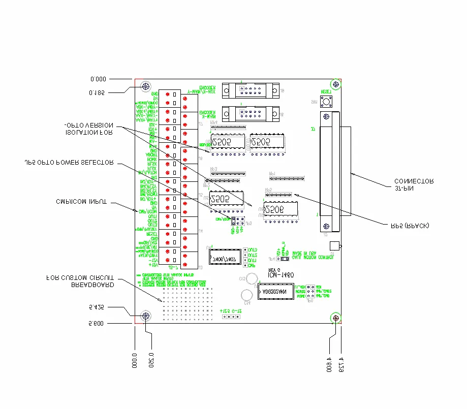 Illustration for Opto-Isolation Option for ICM-1460 Motion Control Module