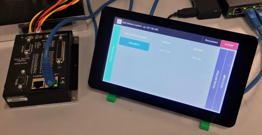 Illustration for Raspberry Pi Interface with Galil Controllers